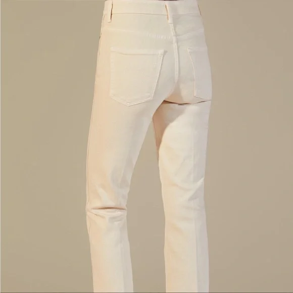 Khaite ivory Benny crop flare jeans - Picture 2 of 10